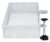 Aurynns Clip-on Drawer organizers,desk organizer,can be clipped around the table to store small items (white)