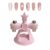Automatic Cat Eye Magnet, 360° Rotating Magnet For Cat Eye Gel Polish(Pink)