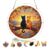 Autumn Cats Acrylic Puzzle Sun Catcher, 83 Pieces DIY Decor