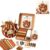 Autumn Highland Cow Pumpkin 3D Fabric DIY Kit,Handmade Cow Fabric Animal Decoration Sewing Craft Project for Adults, Fall Highland Cows Wall Hanging, Farmhouse Thanksgiving Decoration Gift