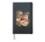 Autumn Teacher Coffee Books Pumpkin Classroom Aesthetic Hardcover Journal, Black