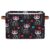 AUUXVA Storage Basket Day of The Dead Cat Sugar Skull Flower Storage Cube Box Durable Canvas Collapsible Toy Basket Organizer Bin with Handles for Shelf Closet Bedroom Home Office