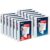 Avery Heavy-Duty View 3 Ring Binder, 1 Inch One Touch Slant Rings, 250-Sheet Capacity, DuraHinge, 1.4 Inch Wide Spine, Customizable Clear Cover and Spine, White Binder (12-Pack of 79799)