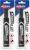AVERY Marks-a-lot Permanent Marker, Regular Desk-Style Size, Chisel Tip, Water and Wear Resistant, 1 Black Marker (17888) (Pack of 2)