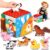 Avesa Baby Toys 6-12 Months – Soft Sensory Box Infant Toy with Stuffed Animals, Rattle, Crinkle Paper, Mirror – 6 Month Old Must Haves Boy Girl Babies Birthday for 1 Year Old Learning Toys