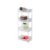 Avilia Multipurpose Storage Rack with 4 Shelves – Shelf with 4 Shelves for Kitchen, Bathroom and Bedroom, Plastic, 31.5 x 82.5 x 19 cm, White