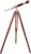 A Vintage Marine Standard High Magnification Tube Handmade Antique Wooden Tripod Telescope Single Barrel Chrome Finish Spyglass Nautical Decorative