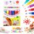 Avlpjno Popcorn Pens, 2026 New Popcorn Pens Puffy, 3D Drawing Kit for Kids, Create Fun Textured Artwork on Cards and Crafts, Creative Activity Supplies for School Projects and Gifts (6pcs,1 Box)
