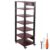 AV Media Stand Audio Rack Tower with Adjustable Shelves & Universal Wheels