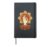 Awakening Hand Mudra Lotus Mandala Buddhist Meditation Hardcover Journal, Black