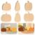 AWIZOM 24 Pcs Thanksgiving Pumpkin Wooden Cutout Unfinished Fall Table Sign