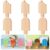 AWIZOM 6 Pcs Wood Ice Cream Cutout for Crafts Unfinished Summer Sign Blocks