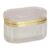 AwnsIMfreien Glass Jewelry Box, Lidded Gold Compact Jewelry Organizer Box