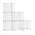 AWTATOS Cube Storage Organizer, Closet Organizers, 6 Cube Shelf, Clear