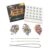 AWUZNE DIY Halloween Charm Bracelet Craft Kit -20 Spooky Pendants & 3 Adjustable Wristbands (1pcs)