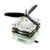 Axial Flux Brushless Motor Model, High‑Speed PCB Coil High‑Power Brushless Motor Science Educational Desktop Display Ornament (2 stators + 3 rotors)
