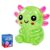 Axolotl Squishy Stress Ball Soft TPR Slow Rising Squeeze Toy, Cute Sitting Axolotl Fidget Toy for Stress Relief Anxiety Calming, Soft Sensory Toy Desk Toy Party Favor for Kids Adults（Green）