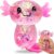 Axolotl Squishy Stress Relief Toy, Glitter Axolotl Fidget Toy, Soft Stretchy Sensory Squeeze Toy for Teens & Adults, Cute Desk Stress Toy for Relaxation, Party Favor & Gift Idea, Pink