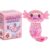 Axolotl Squishy Toy Glitter Stress Relief, Slow Rising Squishy Axolotl Pink, Cute Sensory Fidget Squeeze Toy for Kids Adults, Soft Axolotl Stress Ball for Office School Party Favors Birthday Gift