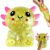 Axolotls Squishies Fidget Stress Ball,Cute Sitting Squishies Axolotls Toy,Stress Ball Squeeze Toys for Stress Relief,Stretchy Squeeze Toys for Birthday Party Gift(Yellow)