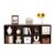 AYAWNGJ 10 Cube Solid Wood Bookshelf Organizer, 11.02 inches Deep, 2-Tier