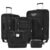 Ayecasa Luggage Set,Softside Polyestey with front pockets,4 Piece，Black