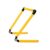 Aymzbd Children Training Hurdle Foldable Agility Adjustable PVC Soccer Exercise Obstacle Lightweight Structure Suitable for Kids Athletes Practice Home, Yellow, 50CM 5-50cm Adjustable