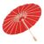 AYNEFY DIY Painting Paper Umbrella Kids Art Craft 23cm White Blank Umbrella for Painting with Wooden Handle for Classroom Parent Child Activities Kindergarten (Red)