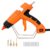 Aynuma Hot Glue Gun Kit with 24 Glue Sticks, Full Size Hot Melt Glue Gun with 4 Interchangeable Nozzles, Anti-Drip Precision Glue Gun for DIY Crafts Home Repair Wood Glass Metal Projects, Orange