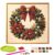 azpv DIY Christmas Pearl Diamond Painting Art Kit with Frame, Beginner Friendly Pearl Bead Diamond Art Set, Classic Christmas Design, Stress Healing Wall Hanging Decor (#B)