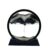 AzureLeap Moving Sand Art Liquid Motion, 3D Deep Sea Sandscape Color Quicksand Decor, Round Glass Moving Sand Art Picture Relaxing Desktop Home Office Work Decor (7 inch-Black)