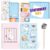 B1ykin Teacher Appreciate Stationery Gift Set – 3Pcs Got Too Silly Goose A5 Spiral Notebook & 550 Sheets Sticky Notes with Pen, Back to School Gift with Box for School Students Office (Funny Goose)