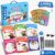 BA-RAKAHCO Magic Grooved Writing Practice for Kids Age 3-8, Grooved Handwriting Practice, Kids Writing Book, Reusable Tracing Set, 6 Books and 8 Stickers Coloring Books, Disappearing Ink Kids