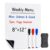 Babenoun Magnetic Whiteboard for Fridge, 8″ x 12″ Dry Erase White Board on Wall for Organizer and Planner, Kitchen Fridge Shopping List with Marker