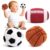 Baby Ball Toys 0-6 Months, Newborn Plush Rattle 3pcs Football Basketball Soccer Sports Set-Sensory Toys with Rattles for 0 3 6 9 12 Months Infant Boys Girls Birthday or Shower Gifts