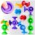 Baby Bath Toys Suction Toy: No Hole Bath Toy for Baby Toddlers Sensory Fidget Toys for Autism Fine Motor Skills Suction Cup Toys for Boys Girls – Bathtub Airplane Travel Easter Basket Stuffers