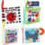 Baby Books Toys Gifts, Touch and Feel Cloth Crinkle Books for Babies,Infant Toddler Baby 0-3-6-12-18 Months,Early Learning Toys 6 to 12 Months 1-2 Years Old, Easter Shower Gift for Boys Girls,4 PCS