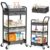 Baby Diaper Caddy Organizer Cart with Adjustable Shelf and Detachable Dividers, Grey 3 Tier Postpartum Carts on Wheels, Rolling Storage Cart for Baby Essentials, Newborn Must Haves, Bedside, Nursery