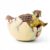 Baby Dinosaur Egg Toy with Detachable Eggshell, PVC Dino Figure for Kids