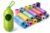Baby Disposable Diaper Bags with Dispenser Waste Bags 6 Refill Rolls/90 Bags Convenient & Quick Diaper Disposal Unscented Leak&Odors Proof Diaper Trash Bags (6 Roll + Case) 7 Set
