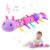 Baby Infant Musical Stuffed Animal Soft Toy with Multi-Sensory Crinkle, Rattle & Textures,Baby Girl Toy Birthday Gift for 0 3 6 9 12 Months+,Caterpillar,Purple