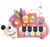 Baby Musical Piano Toys for Toddler age1-3, Busy Board with Music & Light, Birthday Toy for Infant Toddler 1-3 Years and Older Boy Girl Gifts (Pink-Hedgehog)