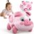 Baby Musical Toys for 6-12-18 Months, Musical Piggy Toys for Toddler 1 Year Old Baby Girl, Infant Crawling Light up Music Toys for Tummy Time Development, 1st Birthday Gift for Boy 7 8 9 10+ Month
