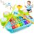 Baby Piano Drum Set for Toddlers 1-3, Musical Toys 3 in 1 Baby DJ Table Piano Keyboard Xylophone Instruments for 1 2 Year Old Boys Girls Music & Light Activity Table 6-12-18 Months Old Birthday Gifts