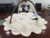 Baby Play Gym Mat, Play Mat Activity Mat with 5 Detachable Toys for Stage-Based Sensory & Motor Skill Development,Beige