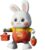 Baby Rechargable Musical Easter Bunny Toy Dancing Crawling Tummy Time Toys, Light Up Infant Toys 6-18 18-36 Months Birthday Easter Gifts for 1-3 Year Old Boy Girl Learning Baby Easter Basket Stuffers