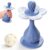 Baby Teething Toys 3-6 6-12 Months, Silicone Flower Teether and Rattle 0-6 Months, 360° Teething Toothbrush with Suction Base, Infant Chew Toys for Newborn 0-24 Months Gifts