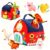 Baby Toys 6-12 Months Montessori Sensory Toy Barn with Stuffed Farm Animals, Rattle, Crinkle for Infants. Portable Learning Gift for 6 Month Old, 1-3 Year Old Toddlers, Christmas Stocking Stuffers