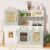 Babytronic Wooden Kitchen Playset for Kids – Pretend Play Kitchen with Lights & Sounds, Retro Style Toy Kitchen for Toddlers Ages 3+, Wooden Play Kitchen Set with Realistic Design (Green)