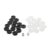 Backgammon Chess Pieces with 2 Dice, Stackable Checkers, 28MM